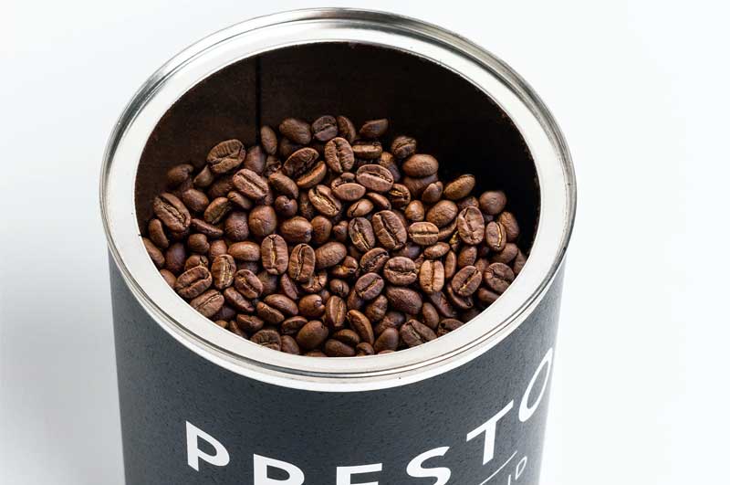 coffee metal can packaging