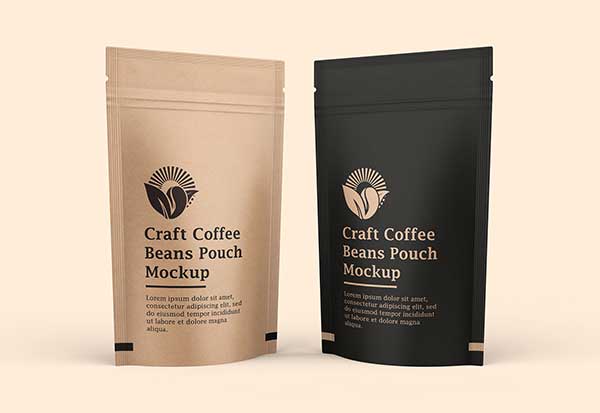 kraft paper coffee bean bags