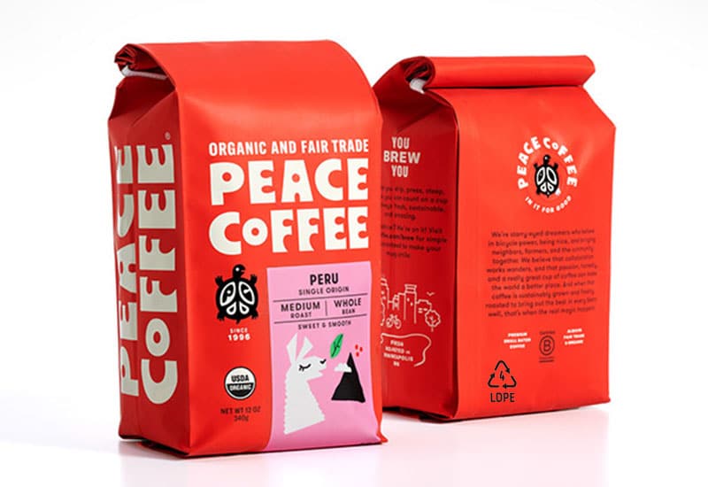 recyclable coffee bags with valve wholesale