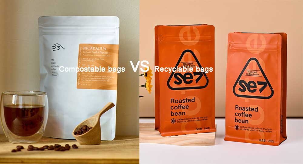 compostable coffee bags vs. recyclable coffee bags