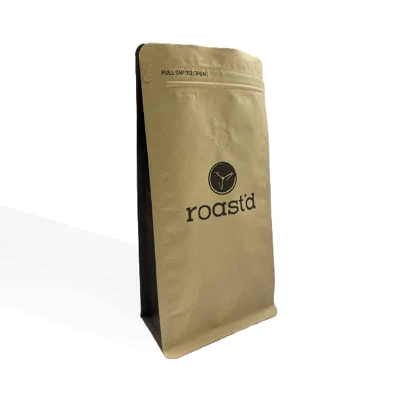 12 oz flat bottom coffee bag