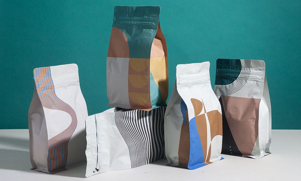 square box flat bottom coffee bags